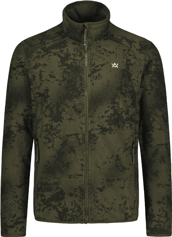 Alaska Kodiak Ms Fleece Jacket, Night Green Blur, view: 0