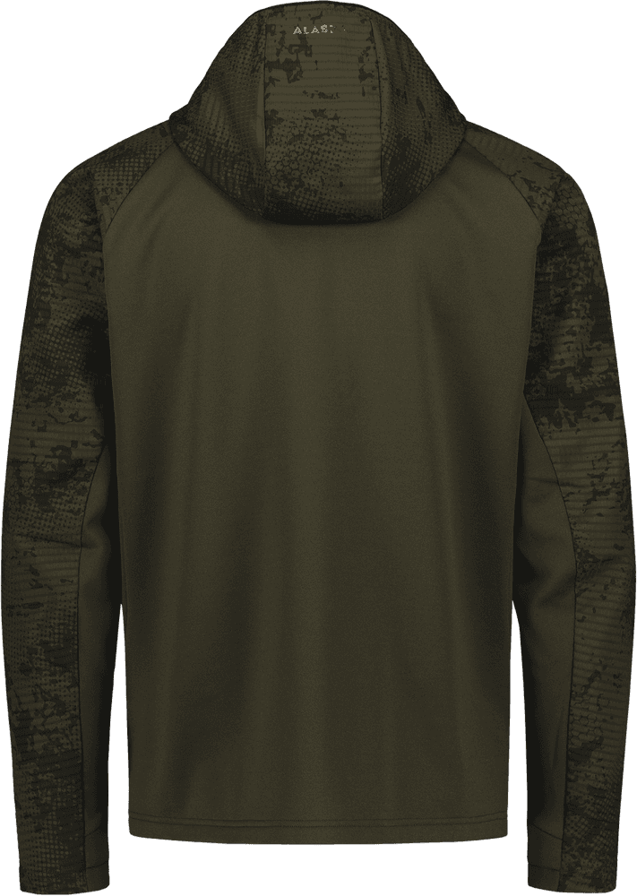 Alaska Active Hunter Ms Hoodie, Night Green Blur, view: 2