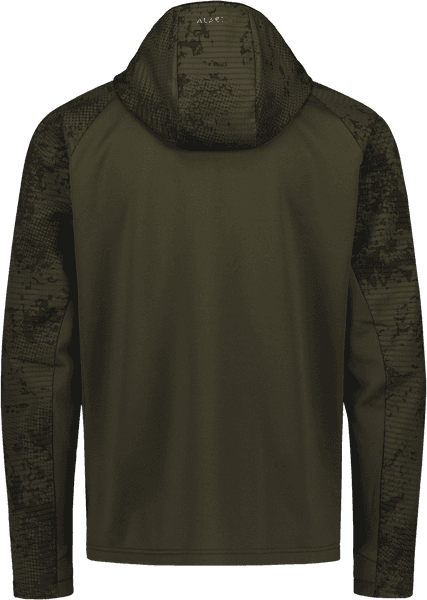 Alaska Active Hunter Ms Hoodie, Night Green Blur, view: 1