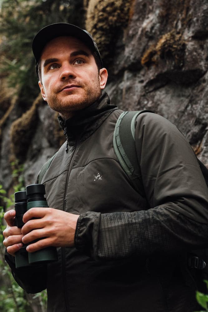 Alaska Active Hunter Ms Hybrid Jacket, Night Green Blur, view: 2