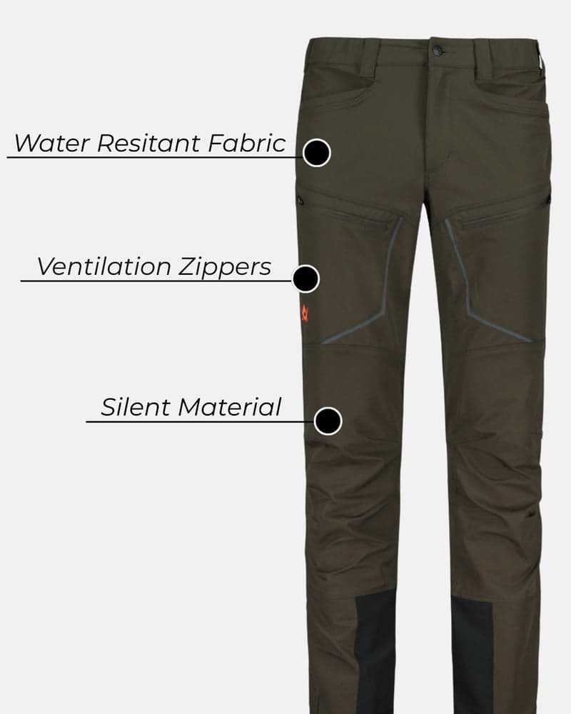 Alaska Chaser Ms Stretch Pant, Brown, view: 2