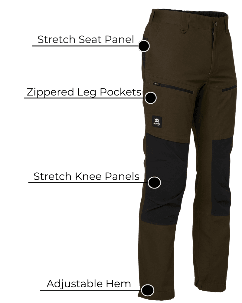 Alaska Trekking Lite Pro Pant Herr, Brown, view: 2