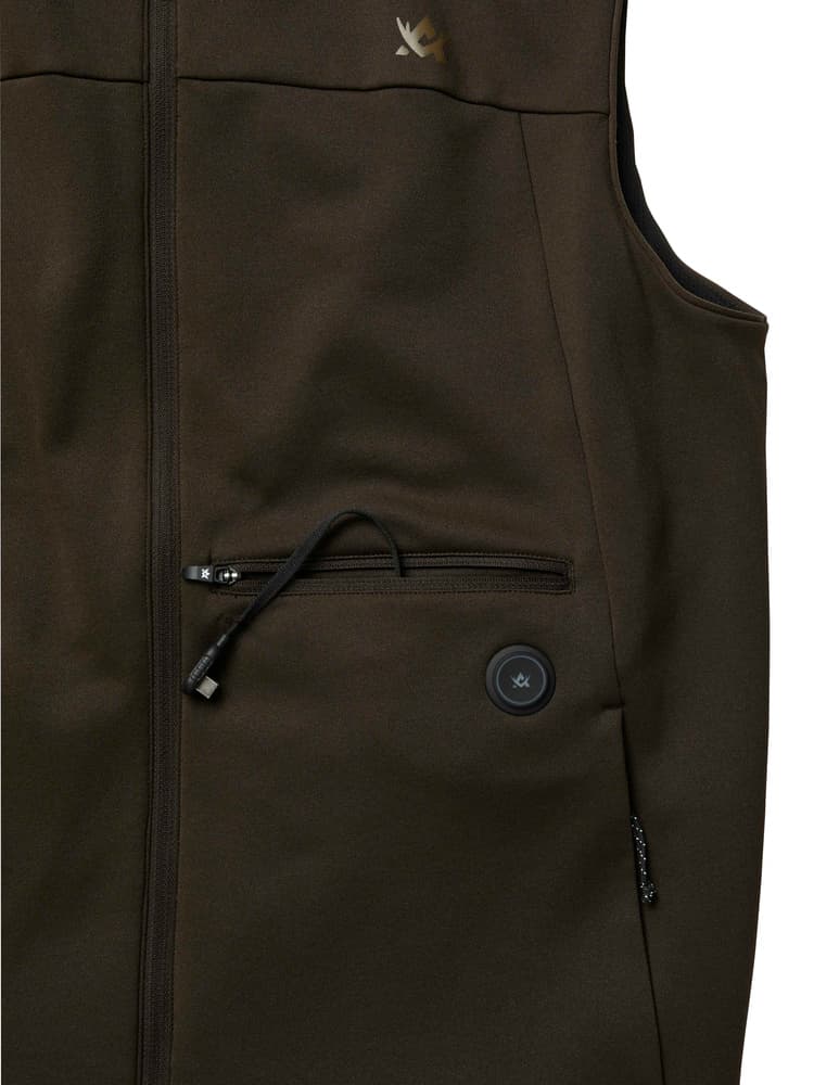 Heat System Hunter Vest Solid Brown, view: 3
