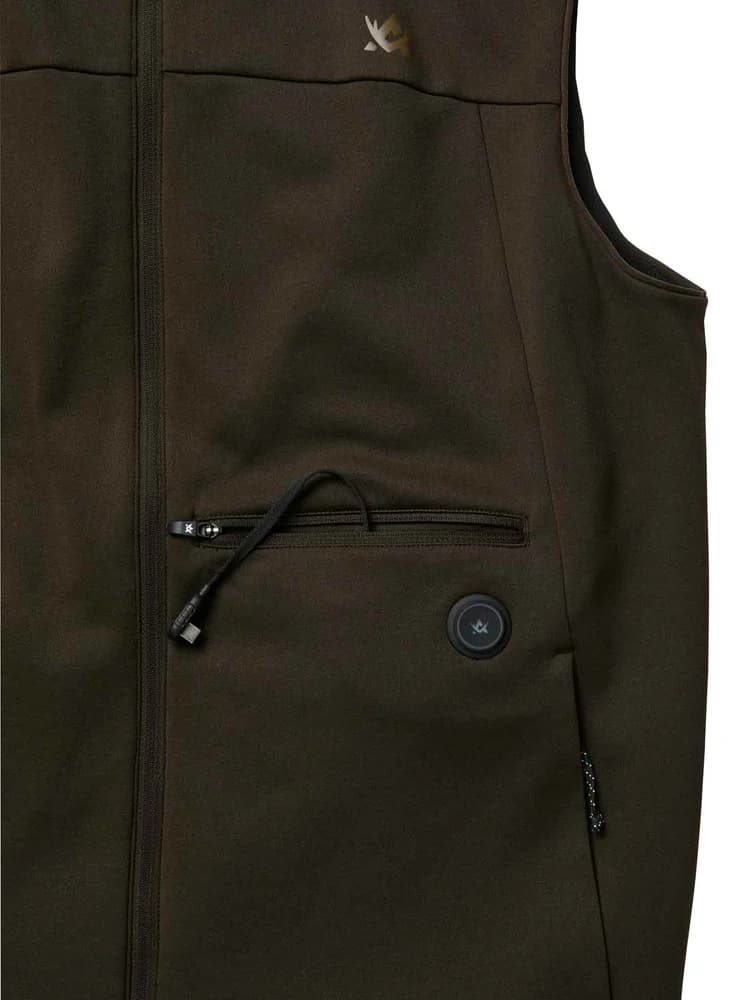 Heat System Hunter Vest Solid Brown, view: 3
