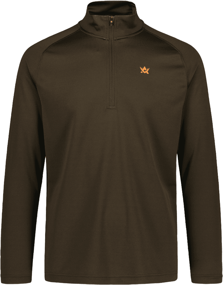 Alaska CoolDry Ms Half-Zip Top Brown, view: 0
