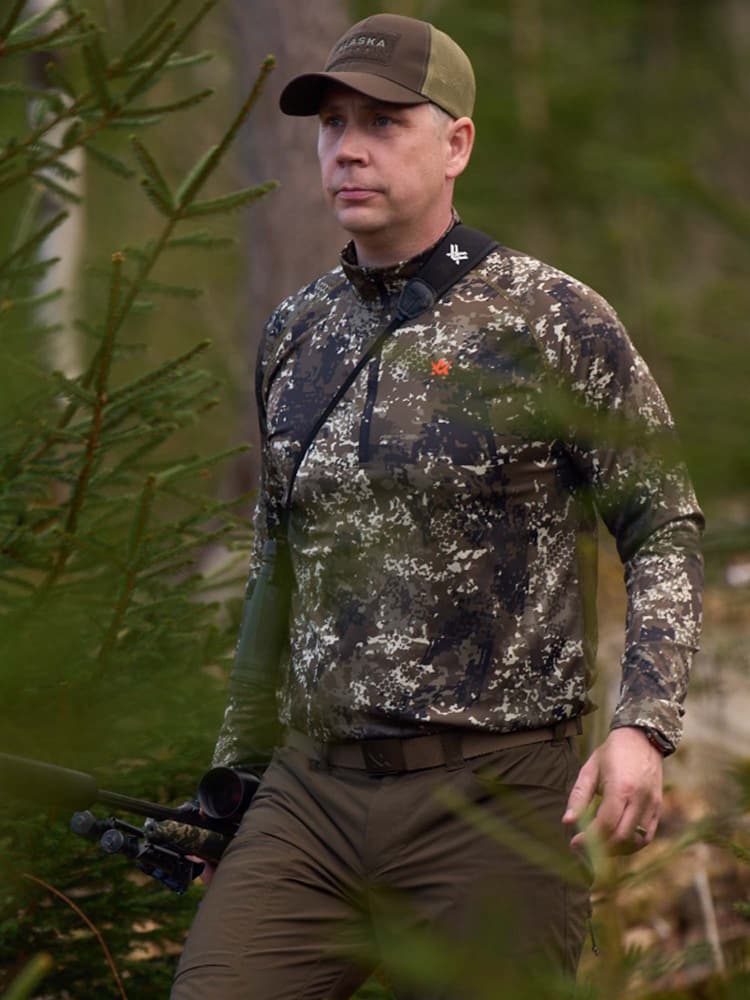 Alaska CoolDry Ms Half-Zip Top Blindtech Forest, view: 1