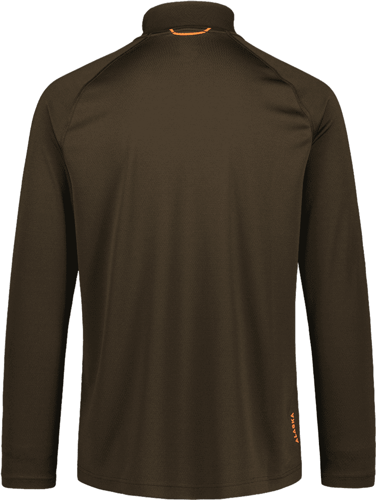 Alaska CoolDry Ms Half-Zip Top Brown, view: 1