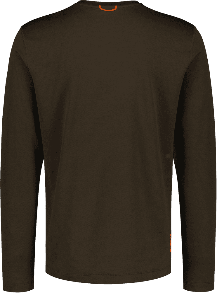 Alaska CoolDry Ms LS T-Shirt, Brown, view: 1