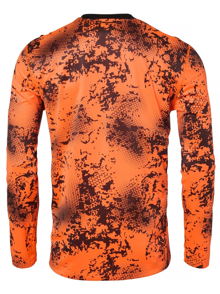 CoolDry Ms LS T-Shirt BlindTech Blaze blur, view: 1
