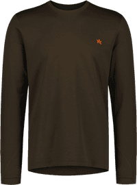 Alaska CoolDry Ms LS T-Shirt, Brown - view: 0