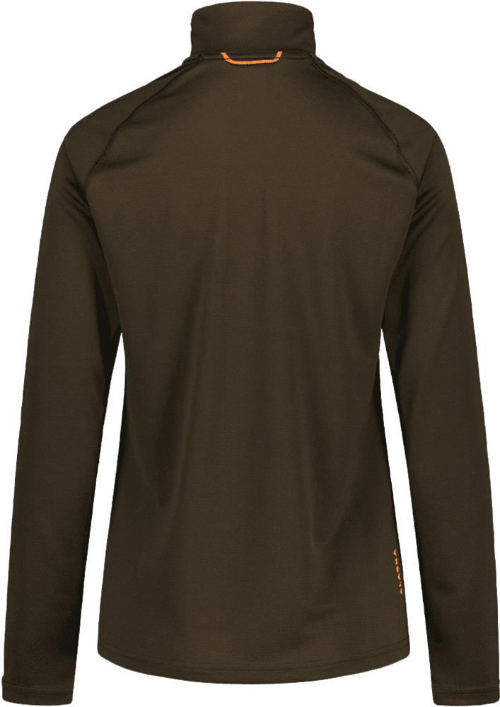 Alaska CoolDry kvinne Halvglidelås topp, Brun, view: 1