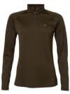 CoolDry Half-Zip Top, Women, Solid Brown