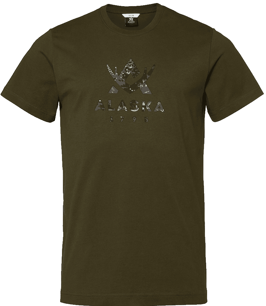 Camo Logo Ms T-shirt, Night Green, view: 0