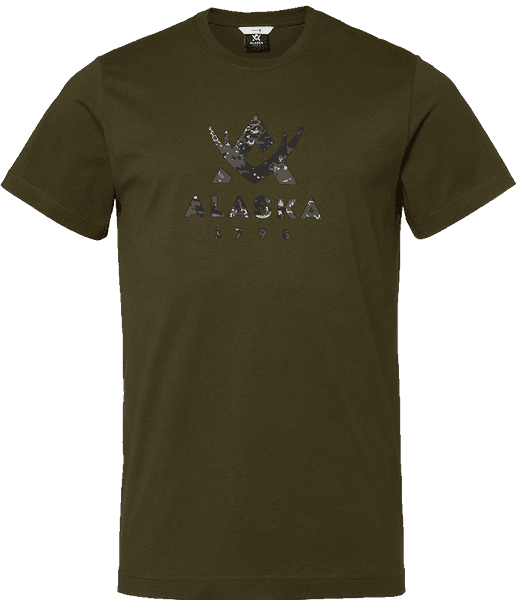 Camo Logo Herre T-skjorte, Night Green, view: 0