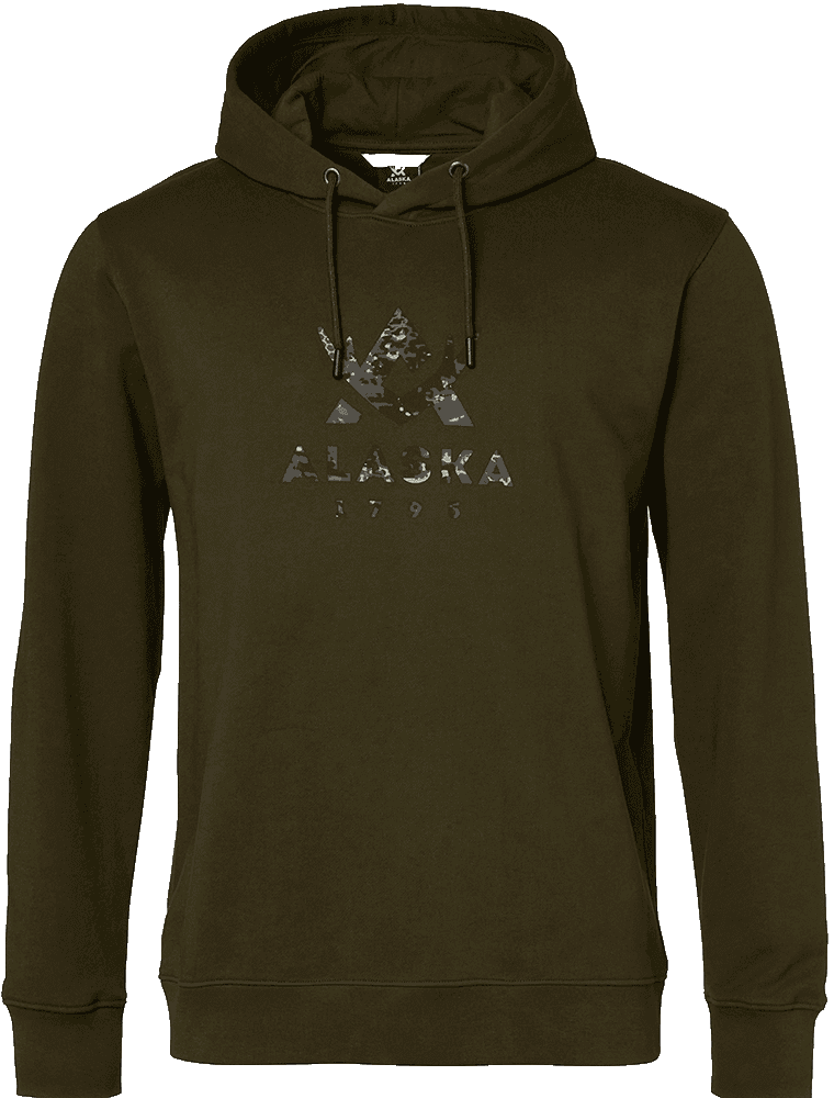 Camo Logo Ms Hoodie, Night Green, view: 0