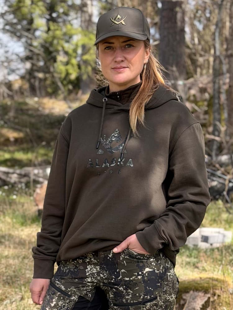 Camo Logo Ms Hoodie, Night Green, view: 4
