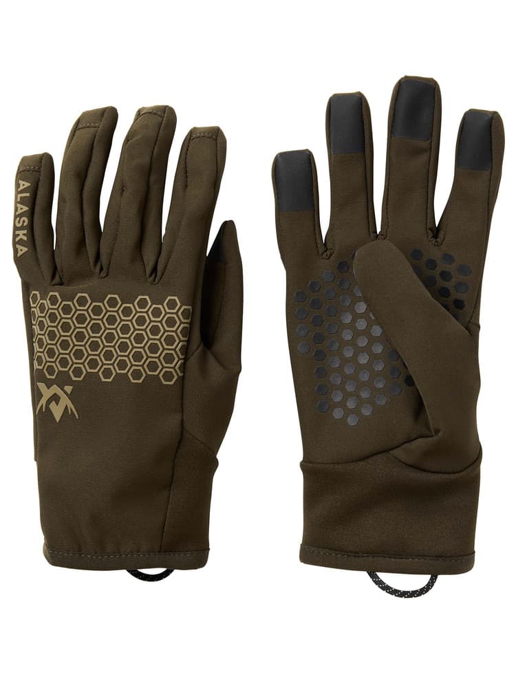 Chaser Stretch Gloves Solid Brown, view: 0