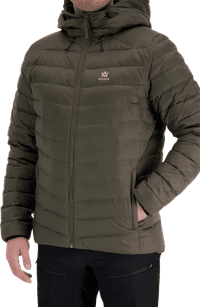Alaska Ms Down Jacket, Moss Brown - view: 2