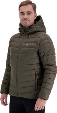 Alaska Ms Down Jacket, Moss Brown - view: 3