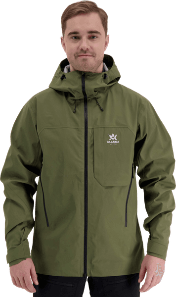 Alaska Velvet Ms 3L Jacket, Dark Olive, view: 3