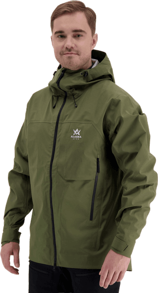 Alaska Velvet Ms 3L Jacket, Dark Olive, view: 2