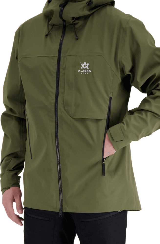 Alaska Velvet Ms 3L Jacket, Dark Olive, view: 5