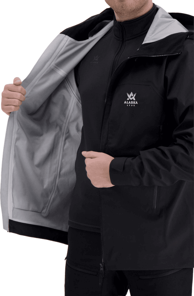 Alaska Velvet Ms 3L Jacket, Black, view: 7