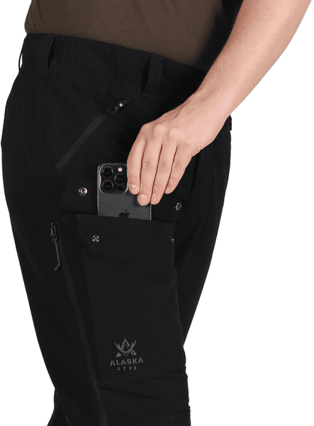 Alaska Durashield Bukse for mann, Svart, view: 3