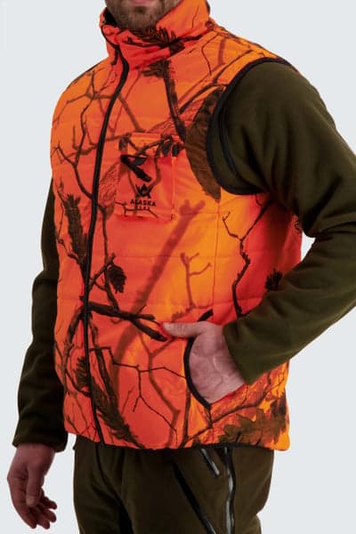 Alaska Tundra Ms Reversible Padded Vest, Blaze 3D, view: 5