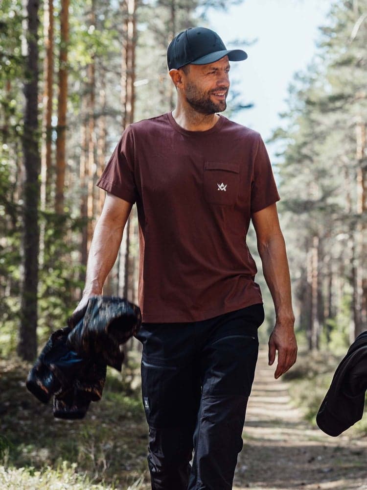 Alaska Freedom Ms T-Shirt with Chest Pocket Rusty, view: 1