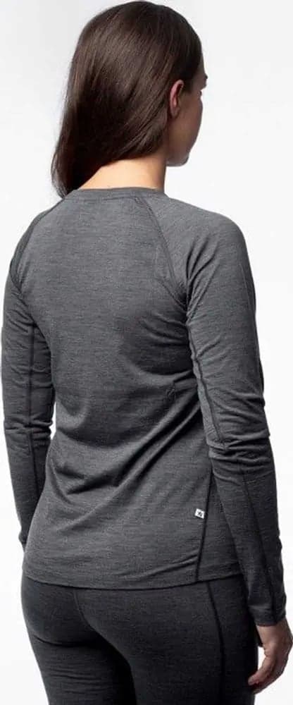 Alaska Merino Ws Base Layer Crewneck Top Dark Grey, view: 2
