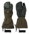 Heat System Mittens Solid Brown