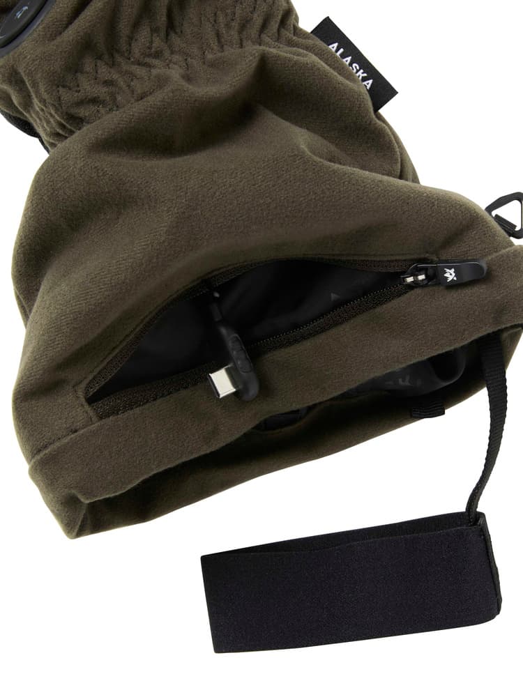 Heat System Mittens Solid Brown, view: 2