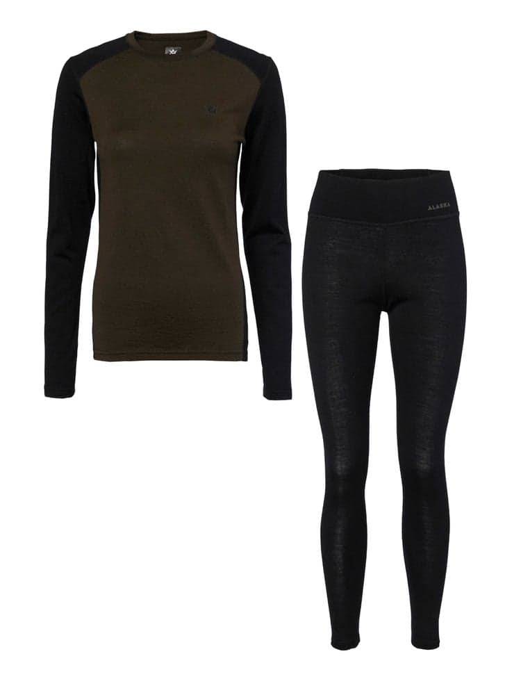 Merino Ws Base Layer Set Night Green, view: 0