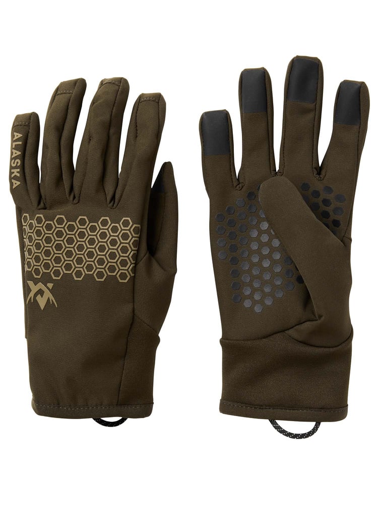 productImage: Chaser Stretch Gloves Solid Brown