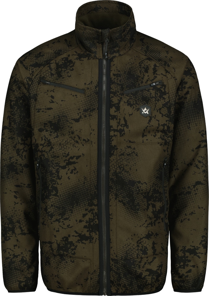 productImage: Buzzard Ms Reversible Fleece Jacket Brown Blur/Night Green