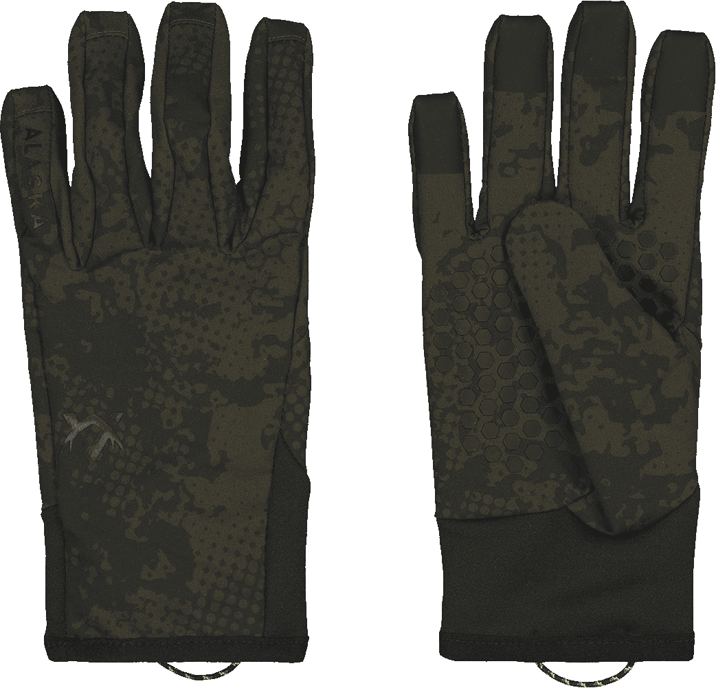 Alaska Chaser Stretch Gloves, Night Green Blur