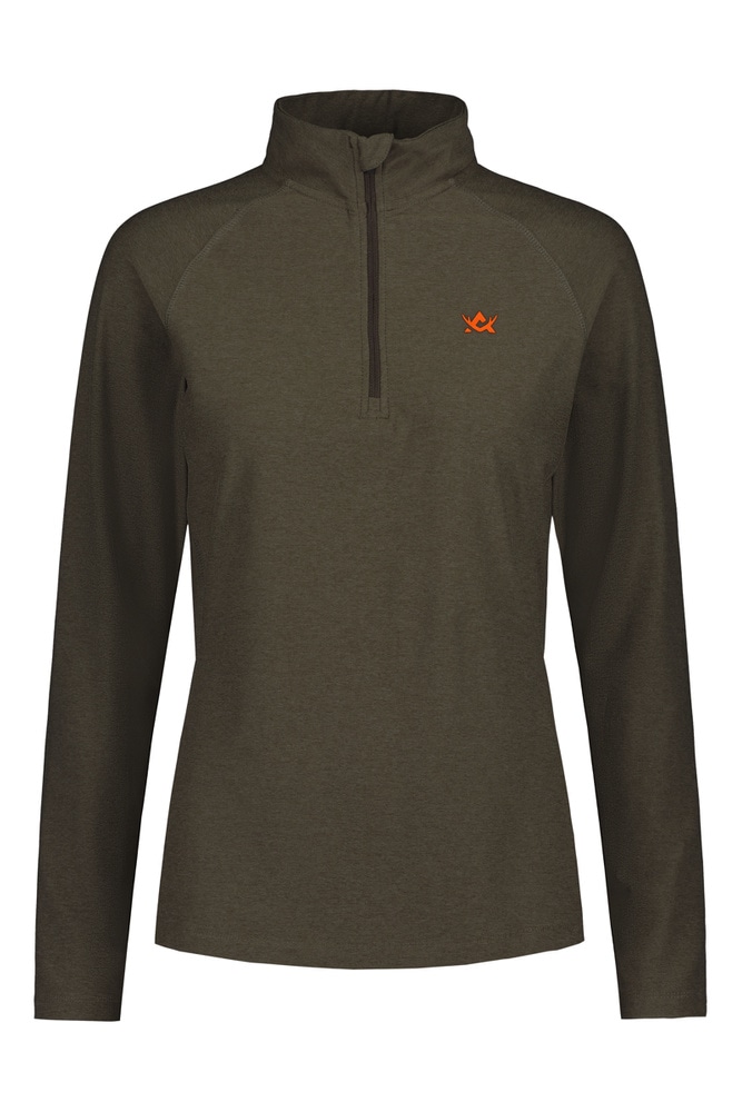 productImage: Alaska CoolDry Ws Half-Zip Top Moss Brown